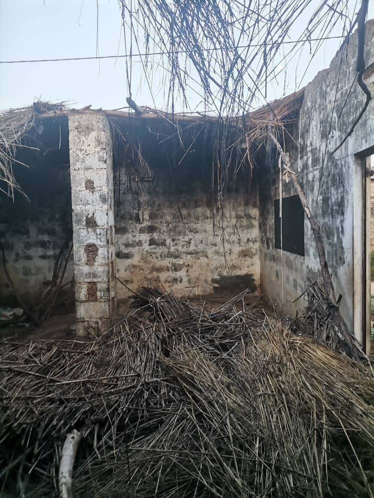 Blackhall Madrasa interior before restoration — collapsed roof and debris